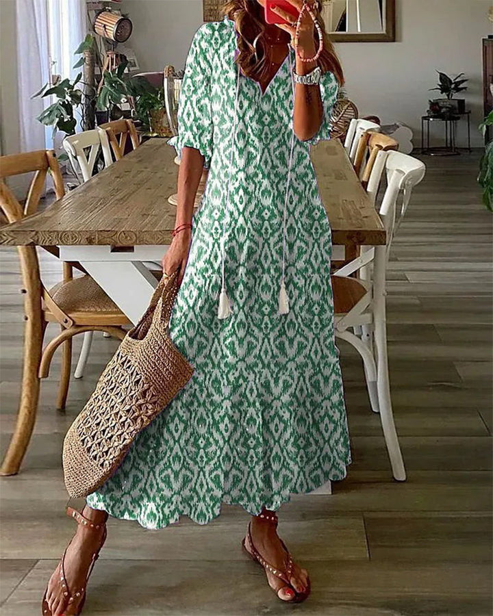 Michaela - Boho Kleid mit Bauchbedeckung