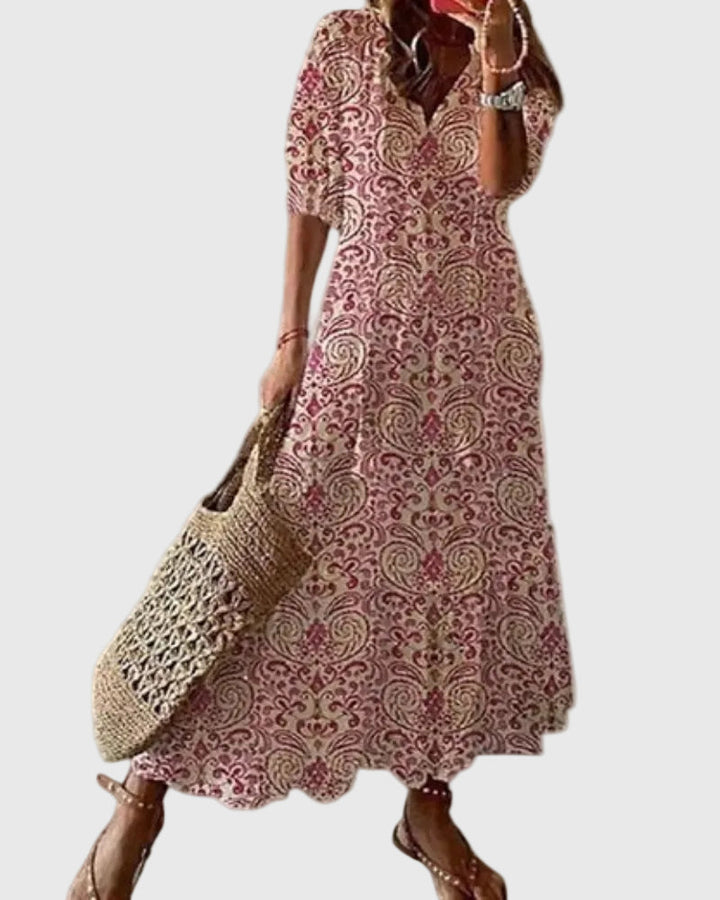 Amalia | Vintage Boho Maxikleid für den Sommer
