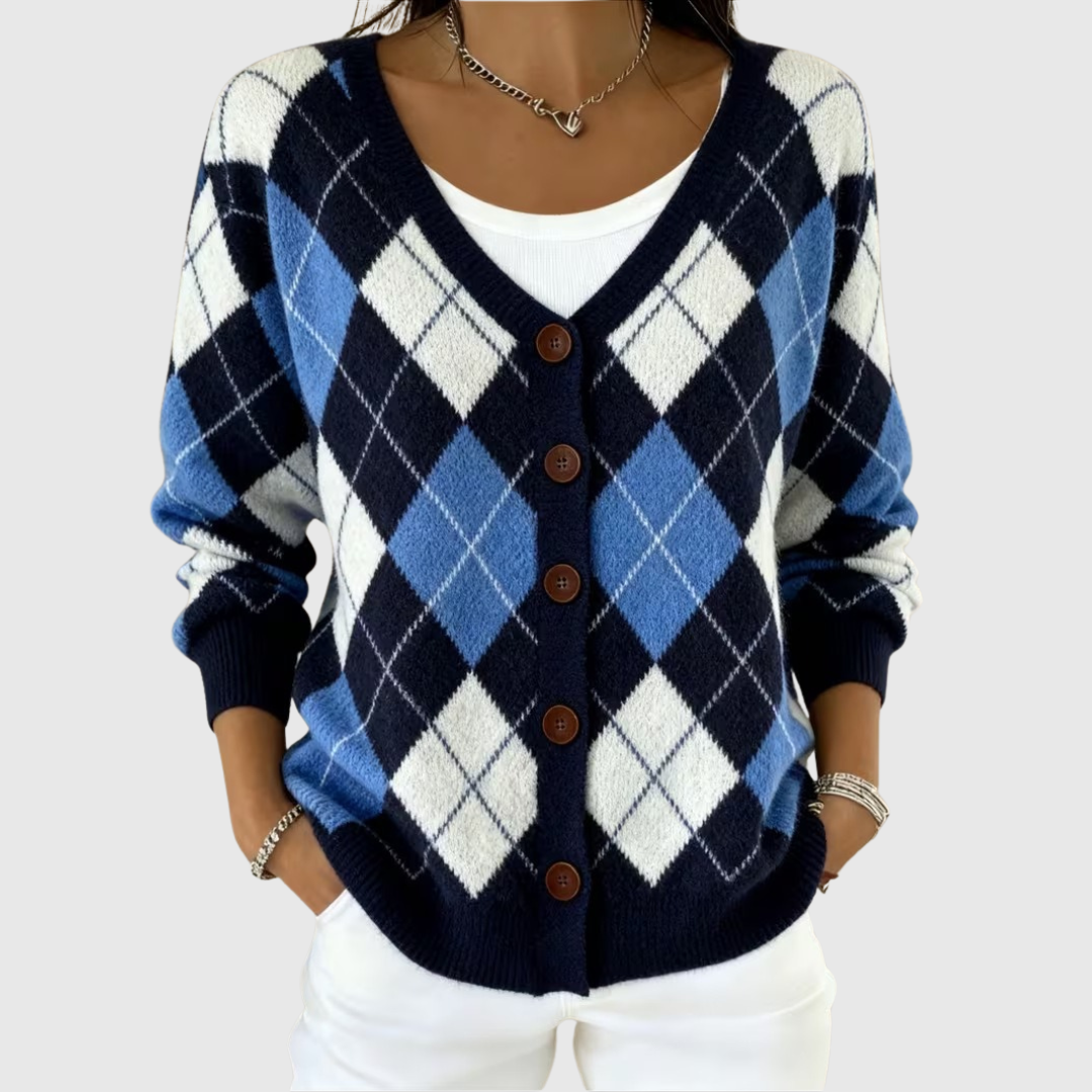 Bequemer, Knopf-Cardigan