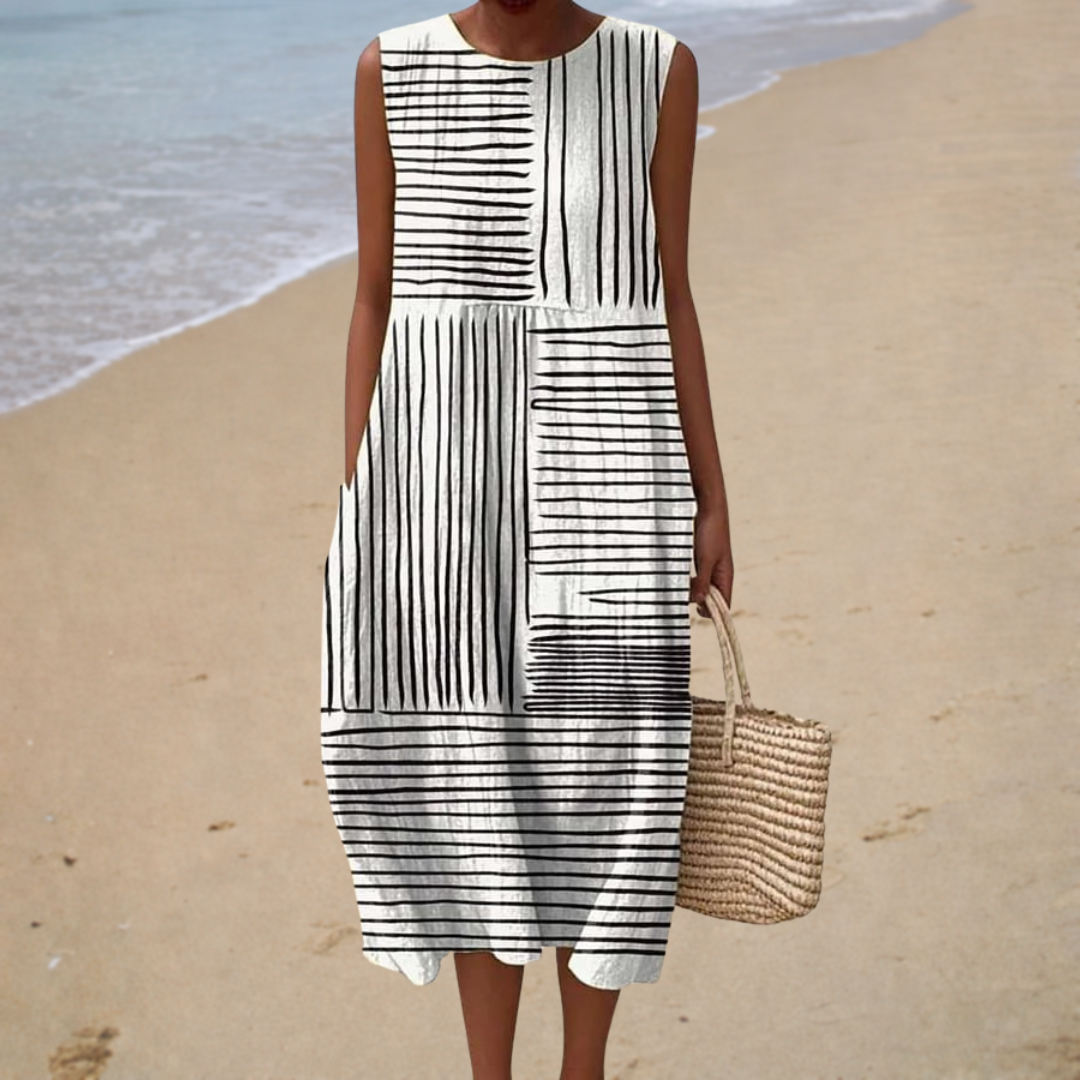 Bequeme Ärmellose Sommerkleid