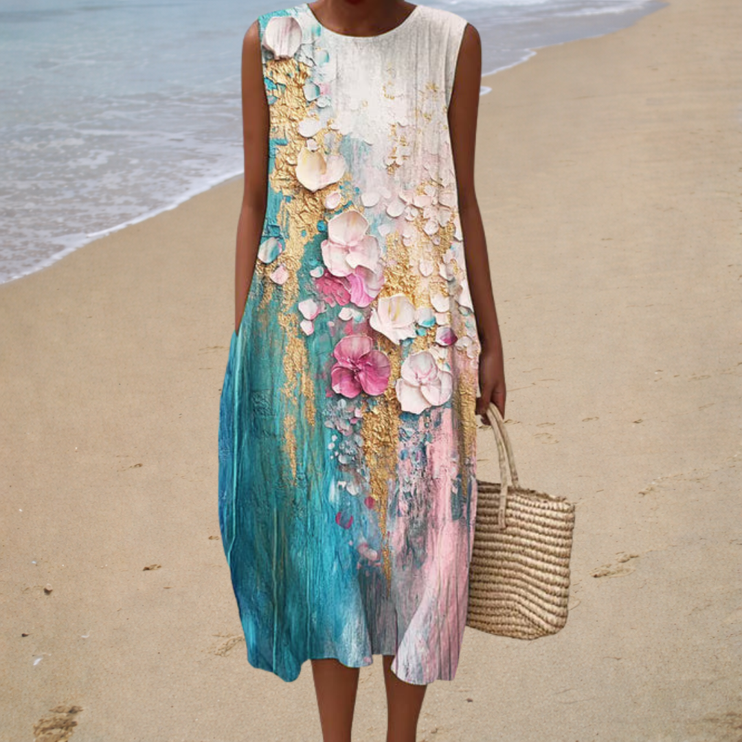 Bequeme Ärmellose Sommerkleid