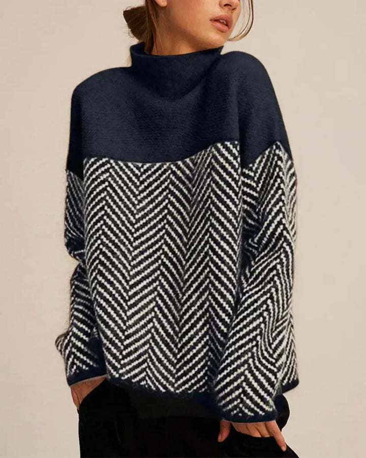 Norah | Pullover aus Baumwolle mit Stehkragen