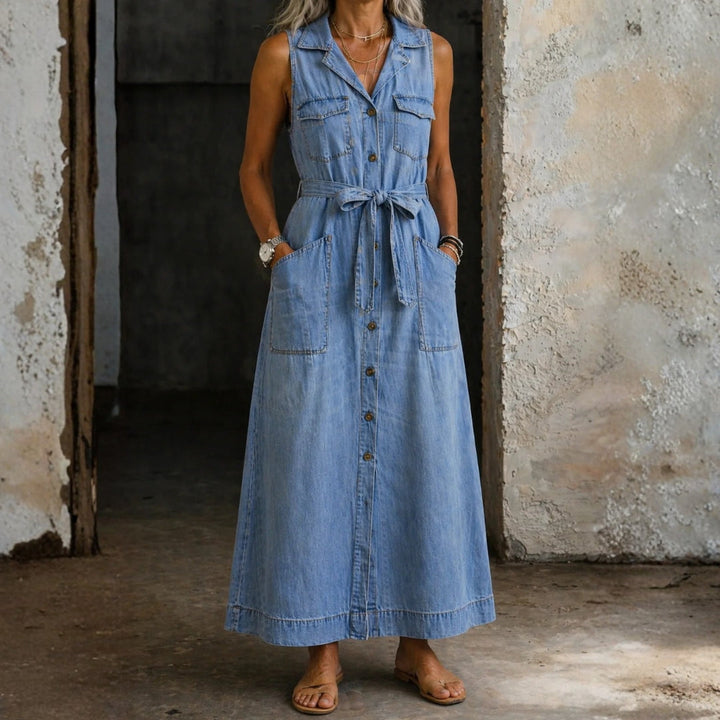 Amanda - Klassisches Jeanskleid
