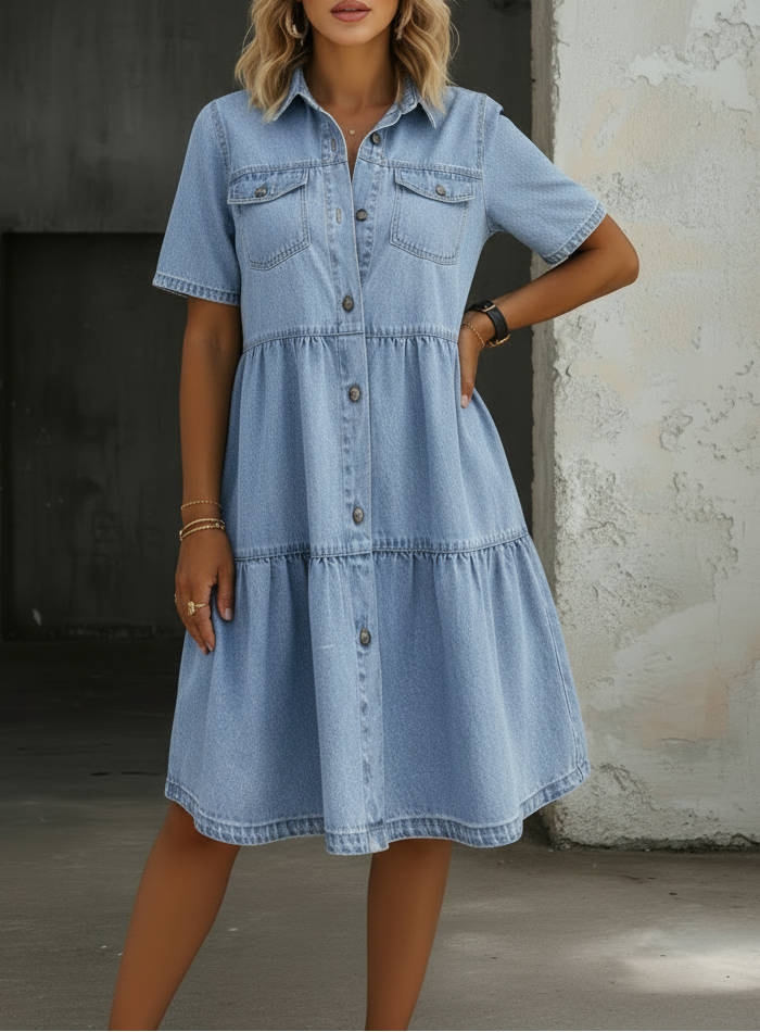 Emma - Lässiges und stilvolles Jeanskleid