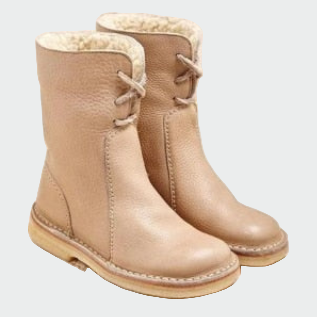 Wasserdichte Lederstiefel für Männer mit Wollfutter