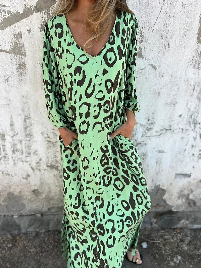 Jessa - Maxikleid Leopard